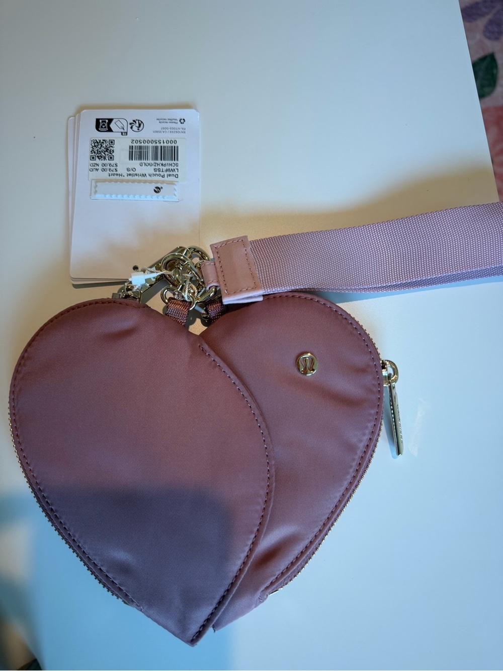 Heart Crossbody Bag in Dusty Rose - Women Bags